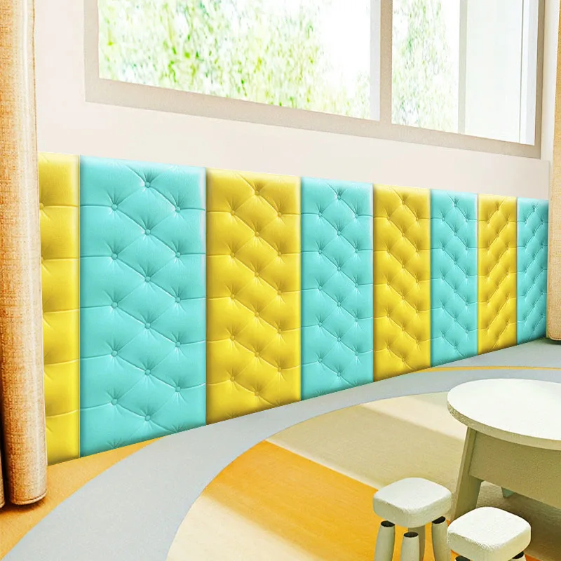 3D стерео настенные наклейки самоклеящиеся обои Декоративные Мягкие для спальни