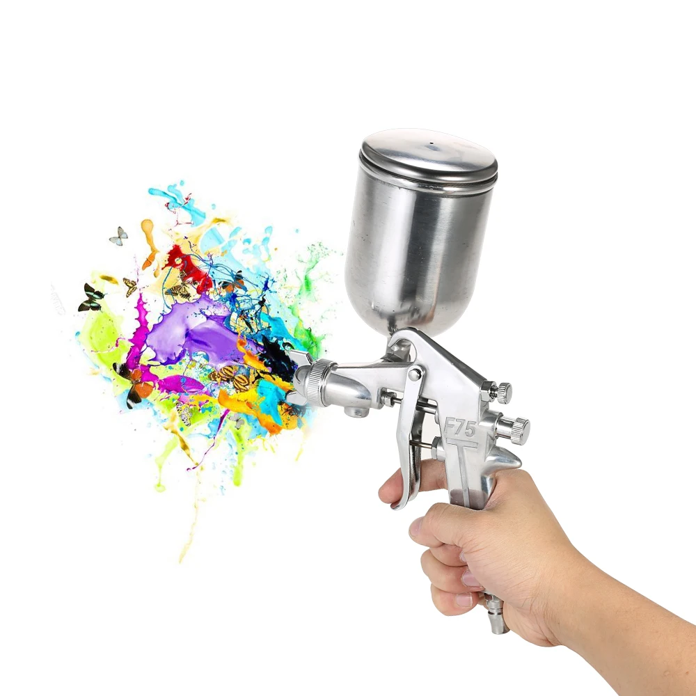 

400 мл спрей пистолет Краски опрыскиватель 1,5 мм Профессиональный Пневматический Аэрограф опрыскиватель сплав Краски ing распылитель с бунке...