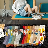 autumn and winter woman socks harajuku fashion japanese style korean cartoon cotton designer street hip hop doodle pattern socks