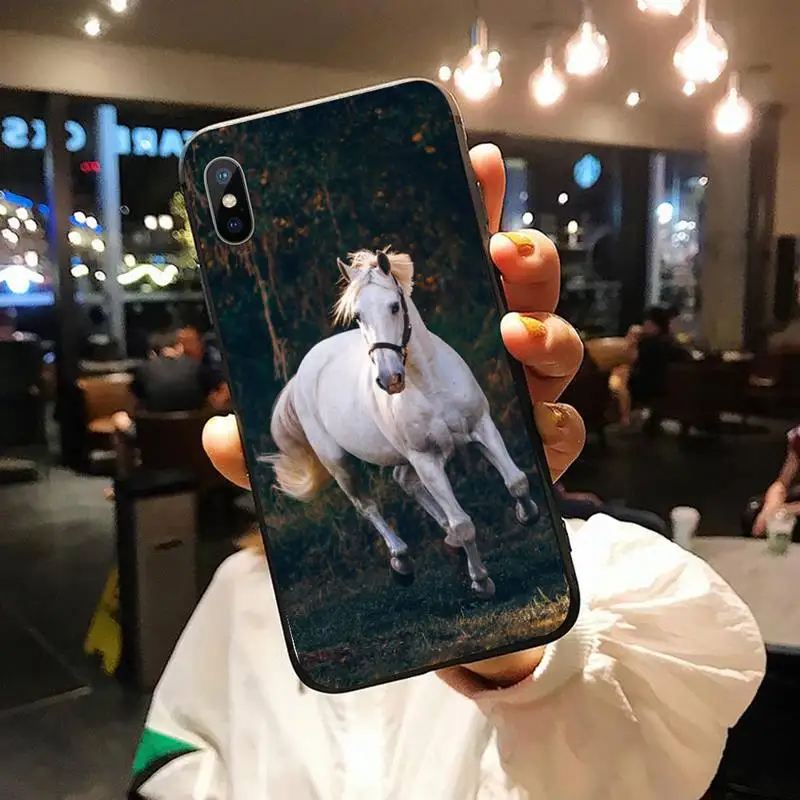 

Watercolor Horse Running animal Phone Cases for iPhone 11 12 pro XS MAX 8 7 6 6S Plus X 5S SE 2020 XR