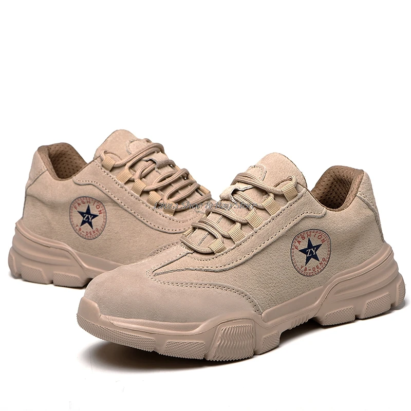 

Anti-skid Work Shoes Men's Work Boots Anti-stab Safety Boots Men's Safety Shoes With Steel Toe Indestructible Construction Shoes