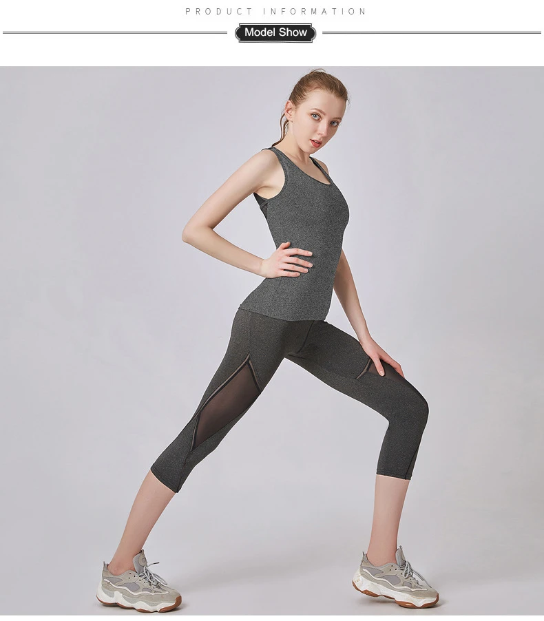 Summer Women Sport Leggings Cropped Yoga Pant Elastic Mesh Capris Quick Dry Running Crop Trousers Female Gym Pant Fitness Tights