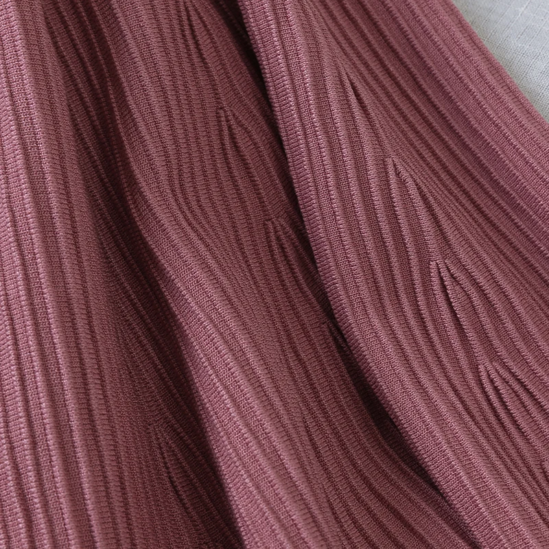 Зима Осень 2019 юбки женские плиссированные вязаные шерстяные мини полоса Высокая