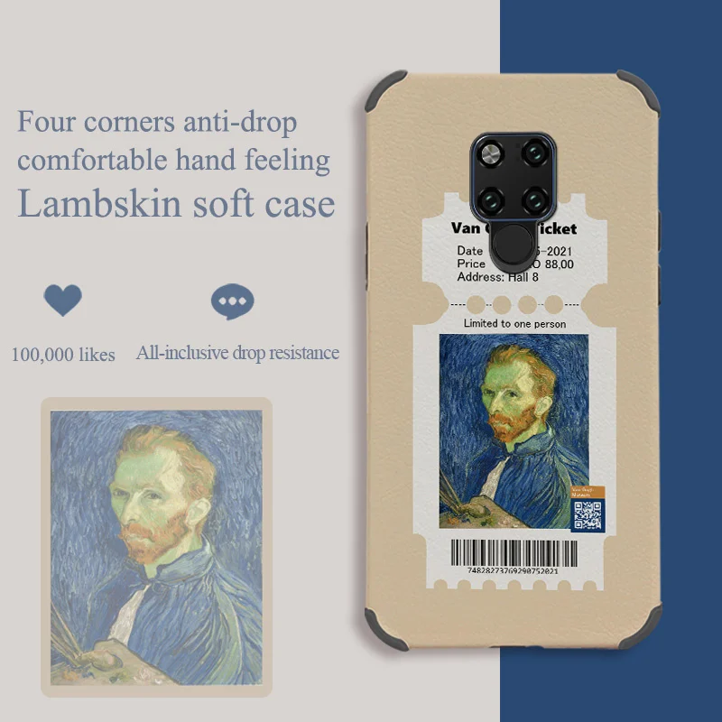 

Celebrities In Oil Painting Phone Case For Huawei Mate 20 20Pro Pro Lite Liquid Silicone Cover