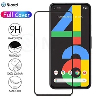 nicotd full cover tempered glass for google pixel 4a screen protector for google pixel 4a g025j protective film protection glass