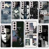 dylan obrien teen wolf phone case coque for samsung galaxy s21 ultra s20 fe s20 plus s10e s10 lite s8 s9 plus s7 cover funda