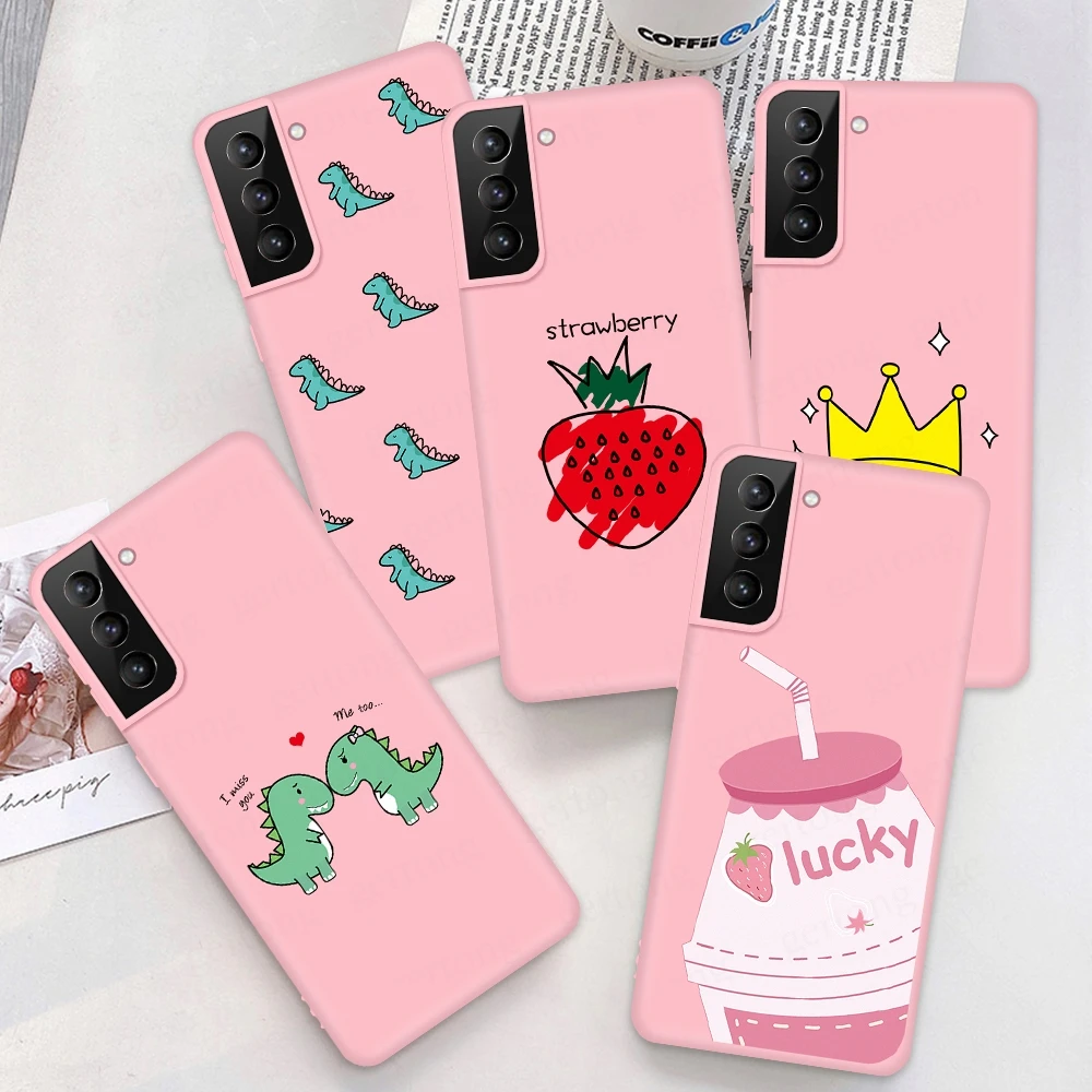 Милый животные узорчатый Матовый телефон случае для samsung Galaxy S10 S10e S8 S9 Plus A10 A20 A30 A40