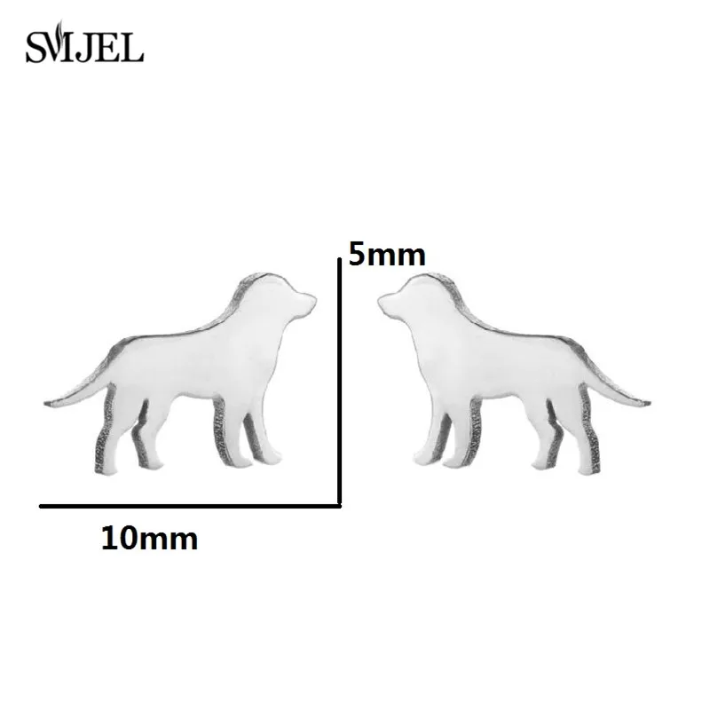 Серьги-гвоздики женские из нержавеющей стали с изображением животных | Украшения