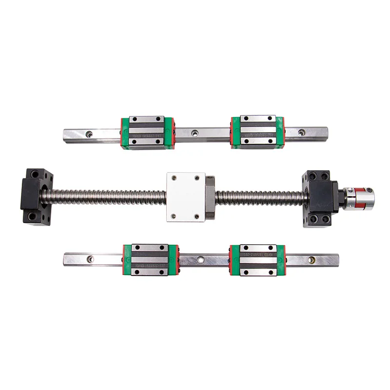 

15mm Square linear guide rail HGR15 300/350/400mm linear rail+ball screw SFU1605 +supporter BK12 BF12 CNC parts