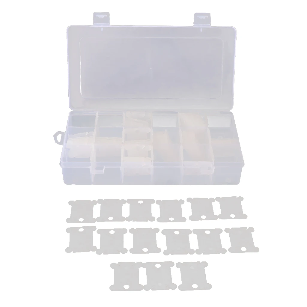 Органайзер для вышивки с 18 отделениями коробка хранения 120 пластиковыми ручками