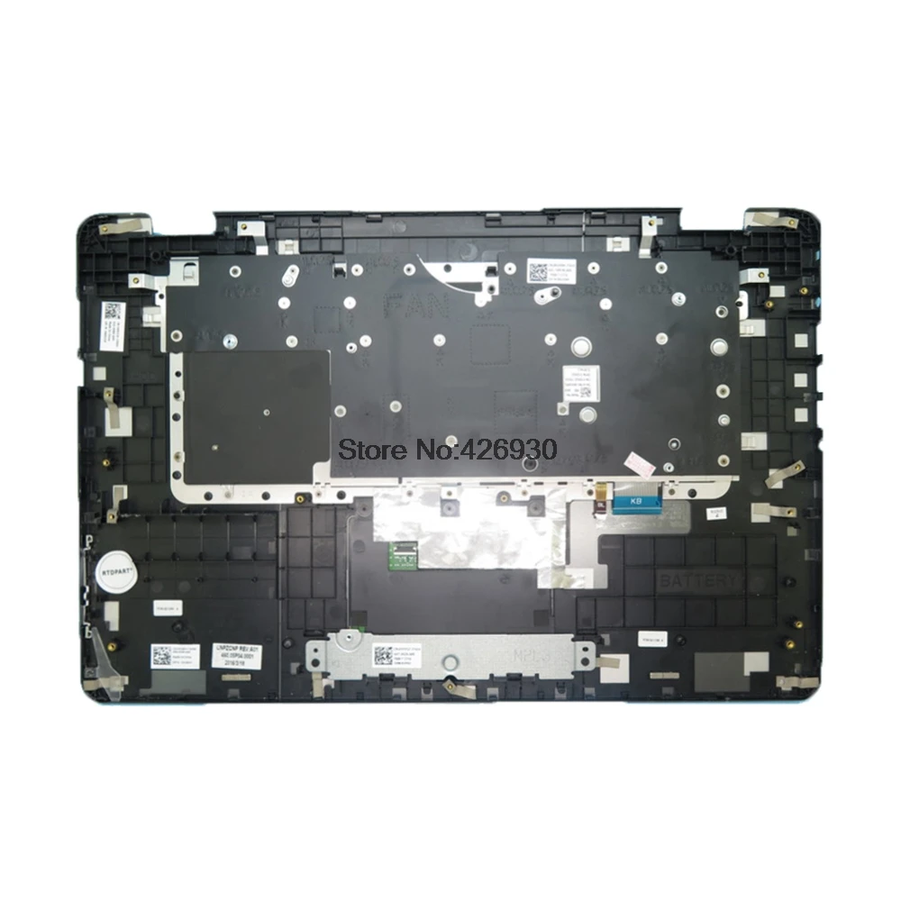 

Laptop Palmrest For DELL For Inspiron 15 7558 7568 P55F 0XG6H1 XG6H1 Gray with Brazilian BR backlit keyboard upper case 95%new