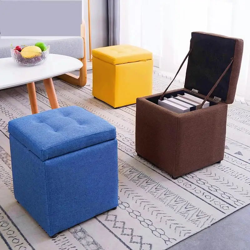 Store Footstool Escalera Aluminio Ladder Pouf De Rangement Ottoman Taburet Poef Taburete Kids Furniture Change Shoes Foot Stool |