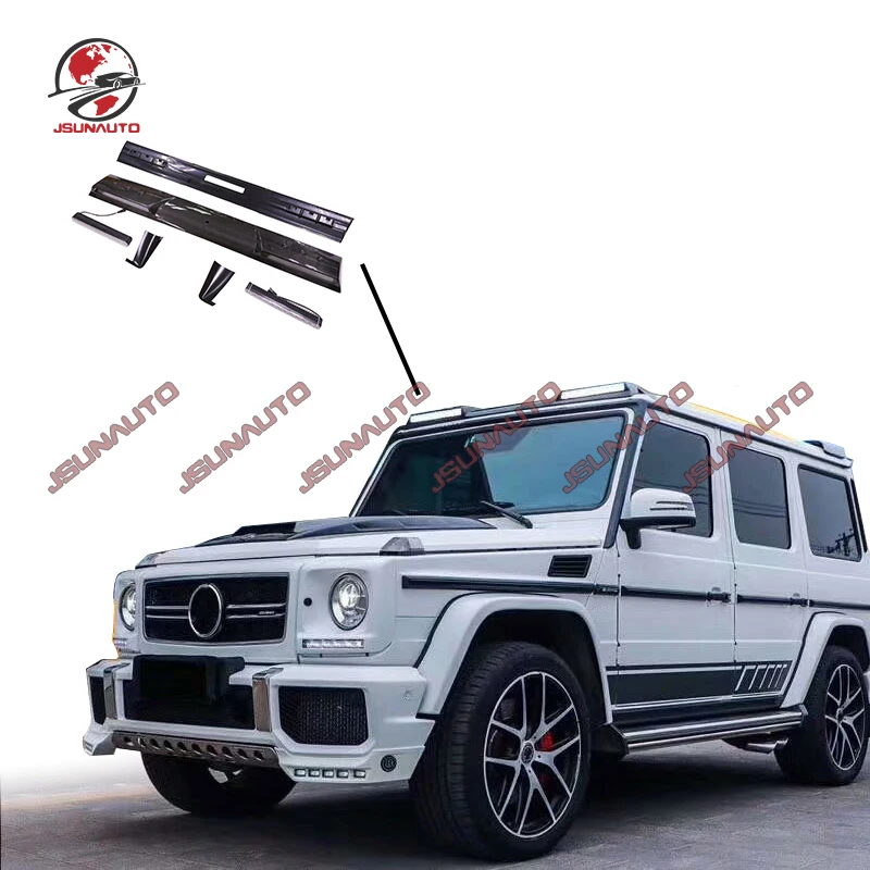 

For Benz-G Class W463 G350 G400 G500 G900 G63 G55 2008-2018 G900 Style Carbon Fiber Spoiler Front Roof Wing LED Light