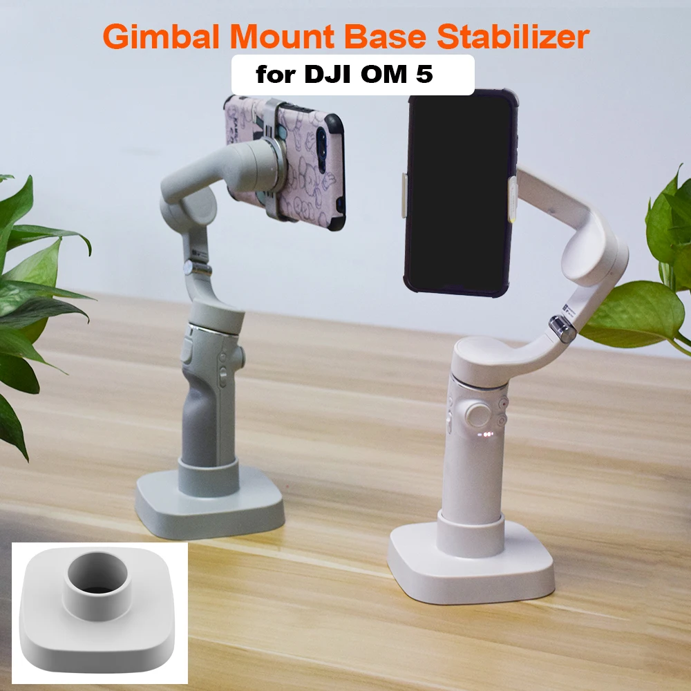 

for DJI OM 5 Gimbal Mount Base Stabilizer Desktop Base with 1/4 Screw Stand Support Handheld Gimbal Accessories