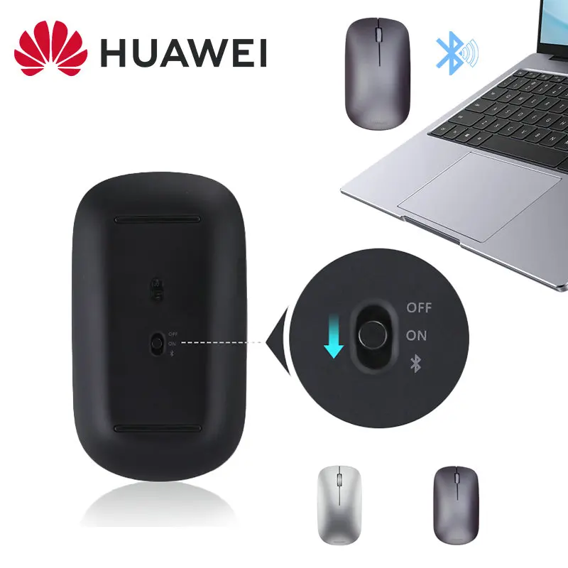 

HUAWEI AF30 Wireless Bluetooth Mouse Optical Silent Mouse Supports TOG for Matebook 13/14/X Pro(Battery Not Included) Original