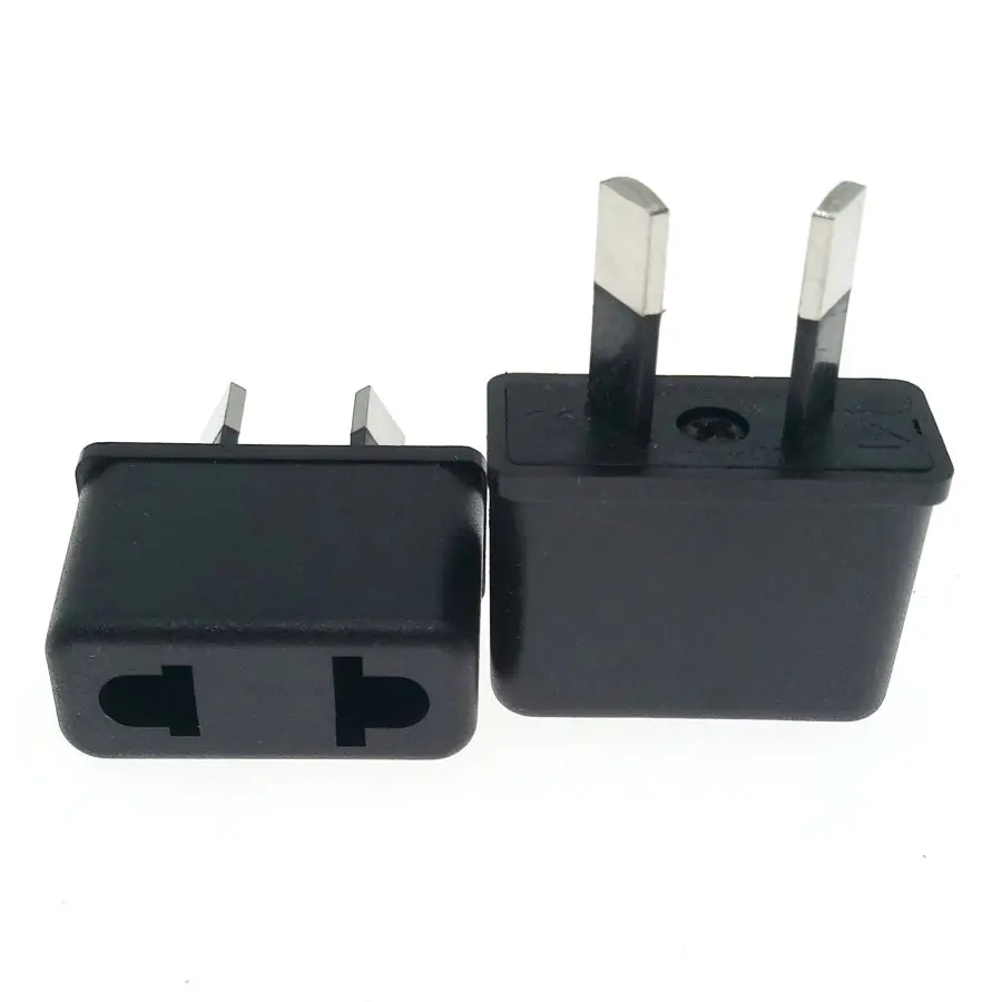 

Аргентина, Уругвай, 2-контактный мини-адаптер для замены штепсельной вилки европейского и американского стандарта с изолированным зубцом, В...