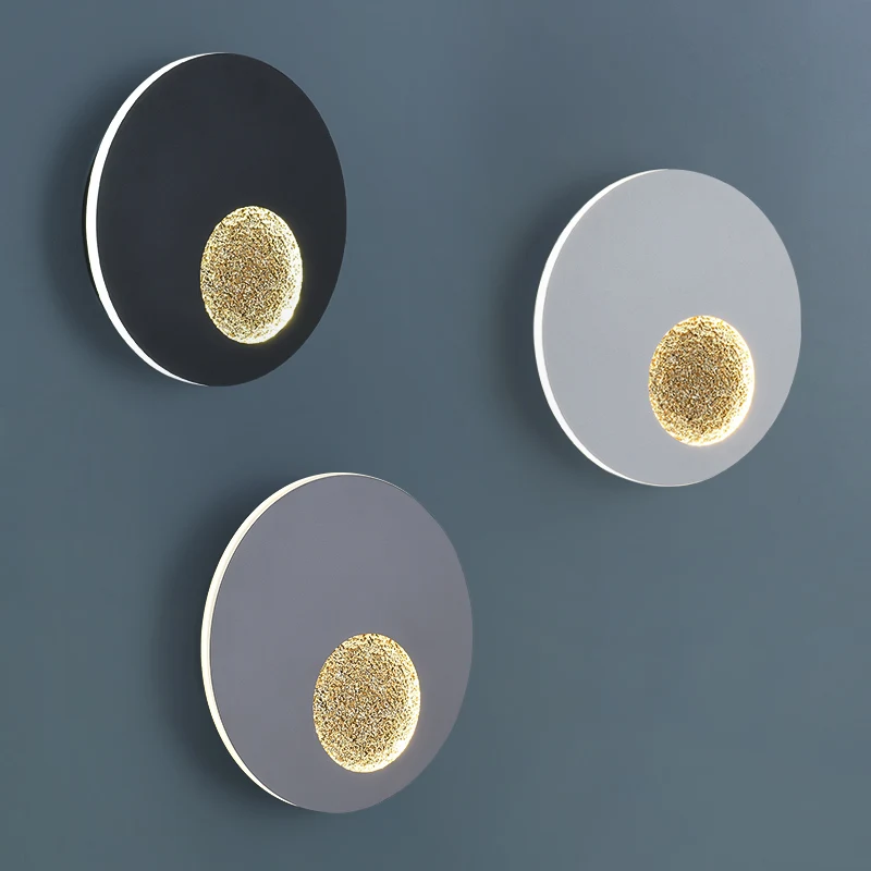 Art Stray Moon Design Led Wall Lamp Background Living Room Bedroom Lights Hotel Decorative Stairs Aisle | Лампы и освещение