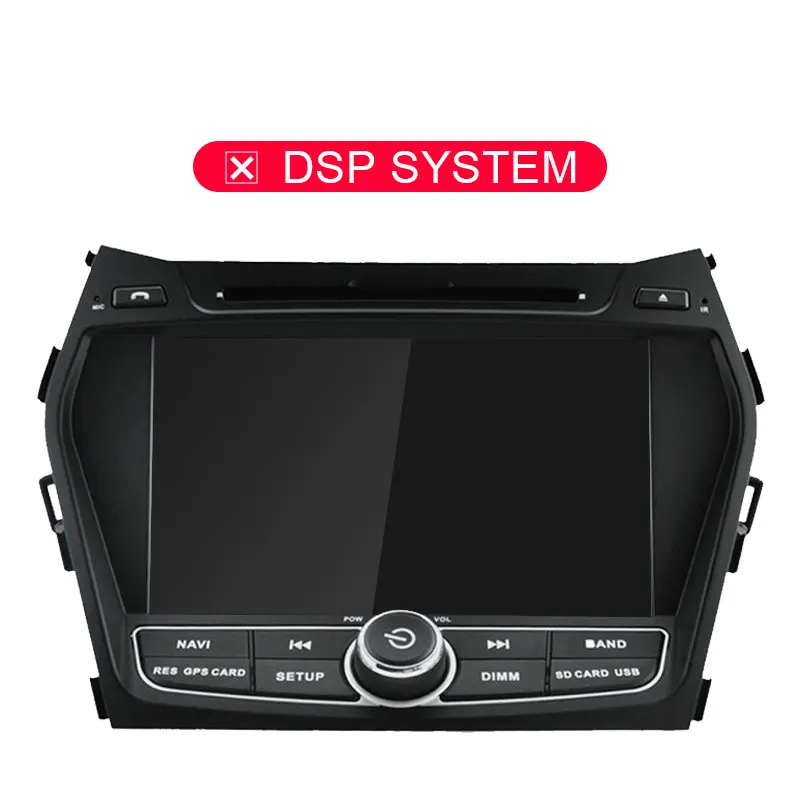 JDASTON Android 9,0 автомобильный dvd-плеер для hyundai IX45/Santa fe 2013 wifi Мультимедиа gps стерео 2 Din Автомобильный магнитофон - Цвет: NO DSP