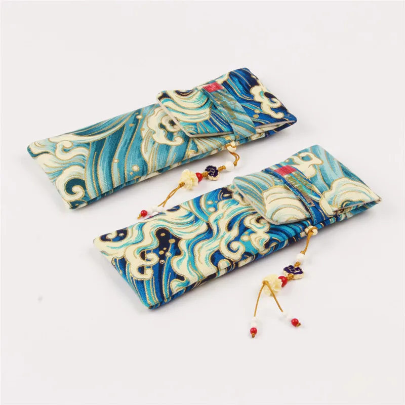 Японское кимоно Kanagawa с морским рисунком чехол для перьевой ручки сумка Hokusai