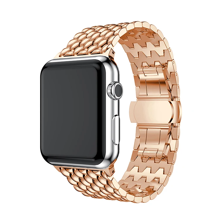 Металлический ремешок для часов в деловом стиле Apple watch Band 40 мм/44 мм/38 мм/42 мм iWatch