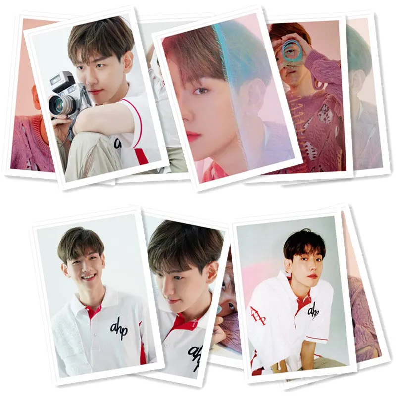 

K-POP BAEKHYUN Solo Album <Delight> Polaroid Photo Lomo Card Kpop BAEKHYUN Fan Collection Gift Metal Box Cards 40Pcs/Box