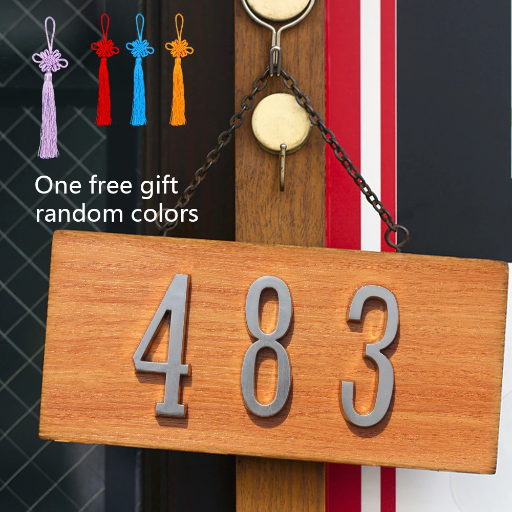 Самоклеящиеся цифры для дома 4 дюйма 101 мм|Дверные таблички| |