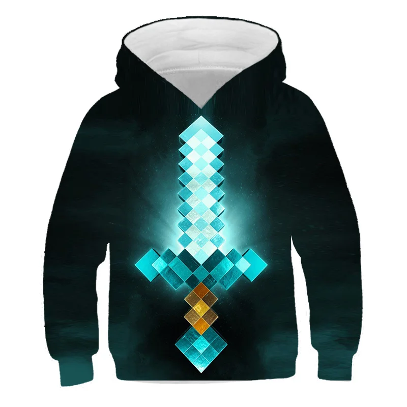 

Толстовка с капюшоном и длинным рукавом для мальчиков 4-14 лет