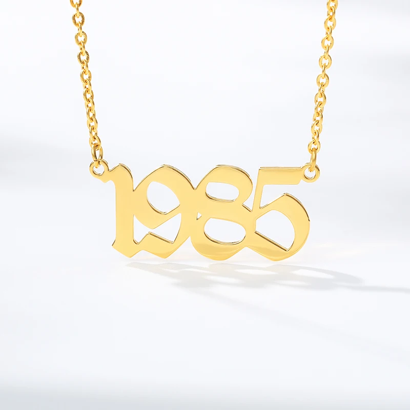 Ожерелье с подвеской в виде старой английской даты под заказ