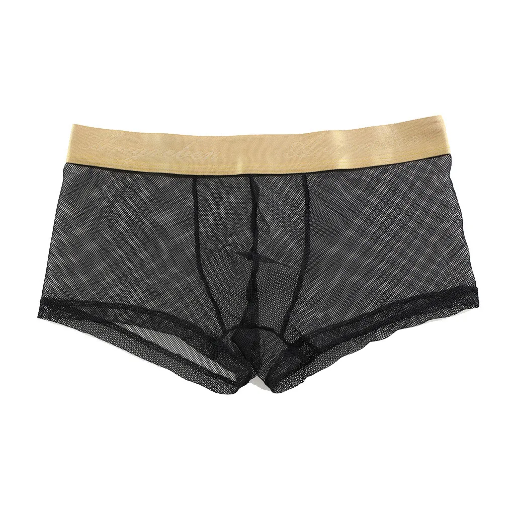 Мужское сексуальное нижнее белье прозрачные трусы с принтом горячих губ мужские