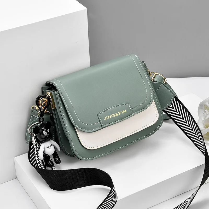 

Women's Bags 2020 New Hit Color Diagonal Small Square Bag Fashion Shoulder Bag Trend Luxury Women Handbag PU Purse