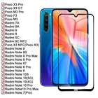 Защитное стекло для Xiaomi Poco X3 Pro GT F3 M3 Redmi Note 10 Pro 9 8 11 8T 9S 10S 7 9C NFC 9A