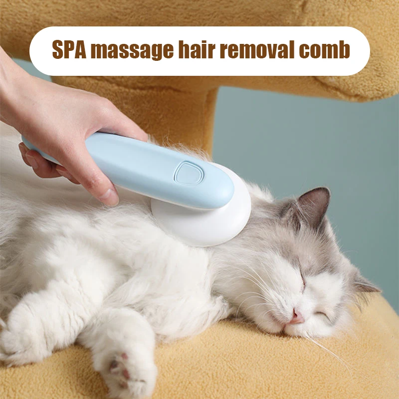 

Cat Brush Dog Comb Hair Removes Pet Hair Comb For Cat Grooming Hair Cleaner Cleaning Beauty Products Self Cleaning Slicker Brush