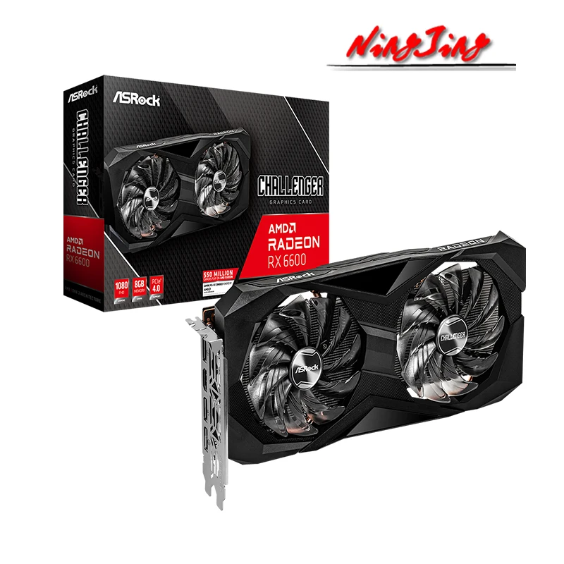 Новая Материнская плата ASROCK AMD Radeon RX 6600 Challenger D 8 Гб GDDR6 128 бит HDMI DP поддержка Intel |