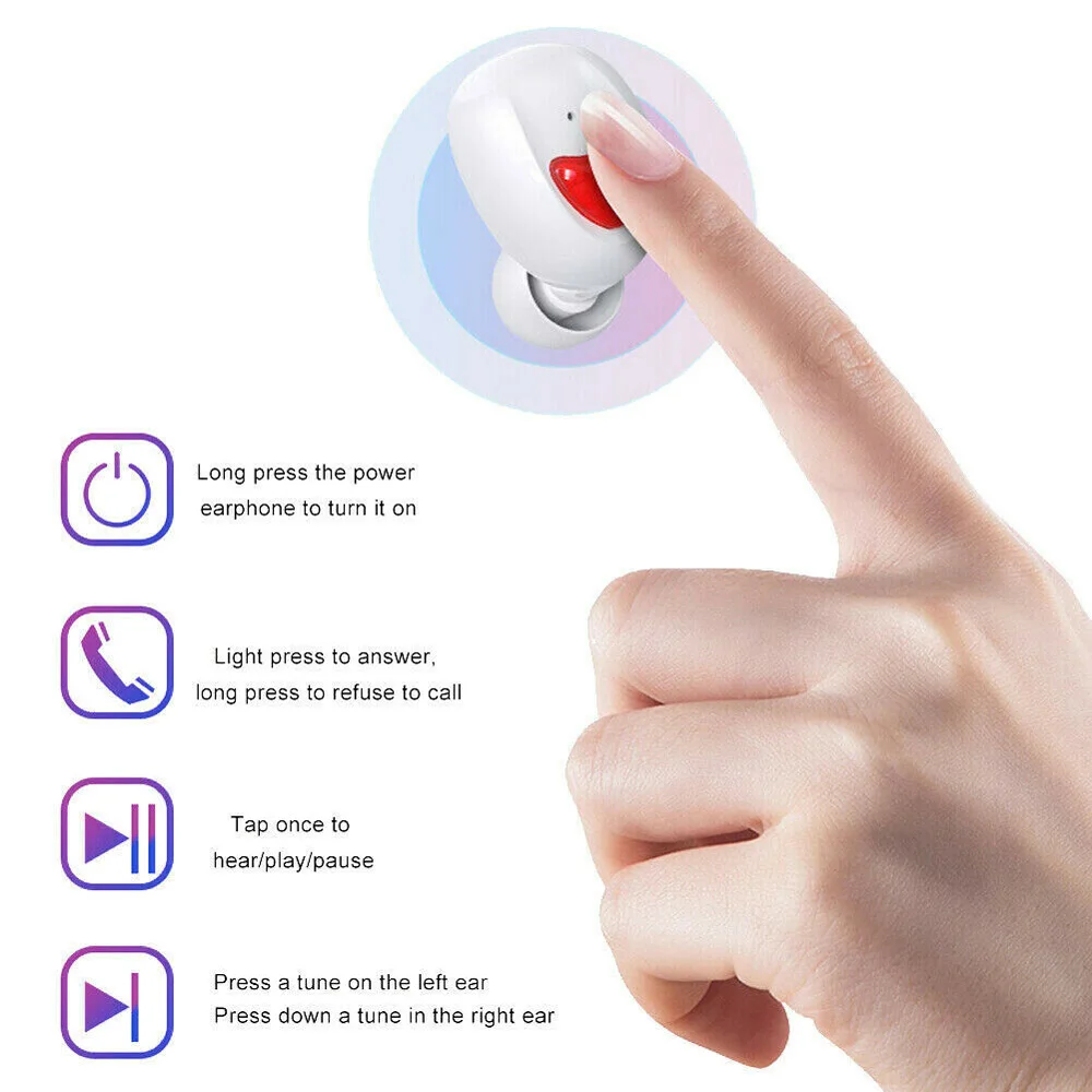 TWS беспроводные наушники TW20 Bluetooth с регулятором громкости Мини Портативный 3d