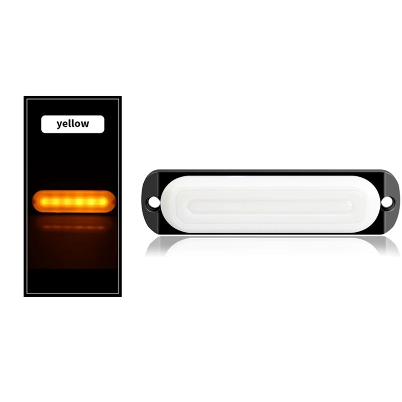 

2Pcs 18W 6 LED Car Truck Motorcycle Emergency Beacon Warning Hazard Flash Strobe Underbody Turn Light Bar