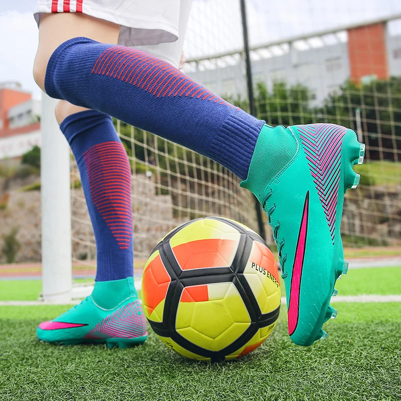 Мужская футбольная обувь высокие кроссовки профессиональные тренировочные