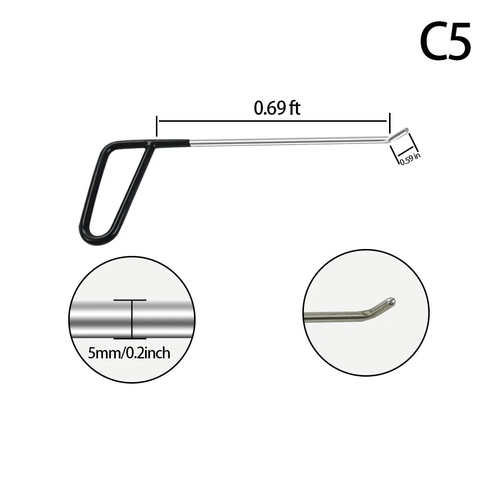 

1/3/6 PCS Rods Hand Tools Dent Repair Kit Paintless Dent Removal Puller Sets Car Hail Damage Door Dings Repair