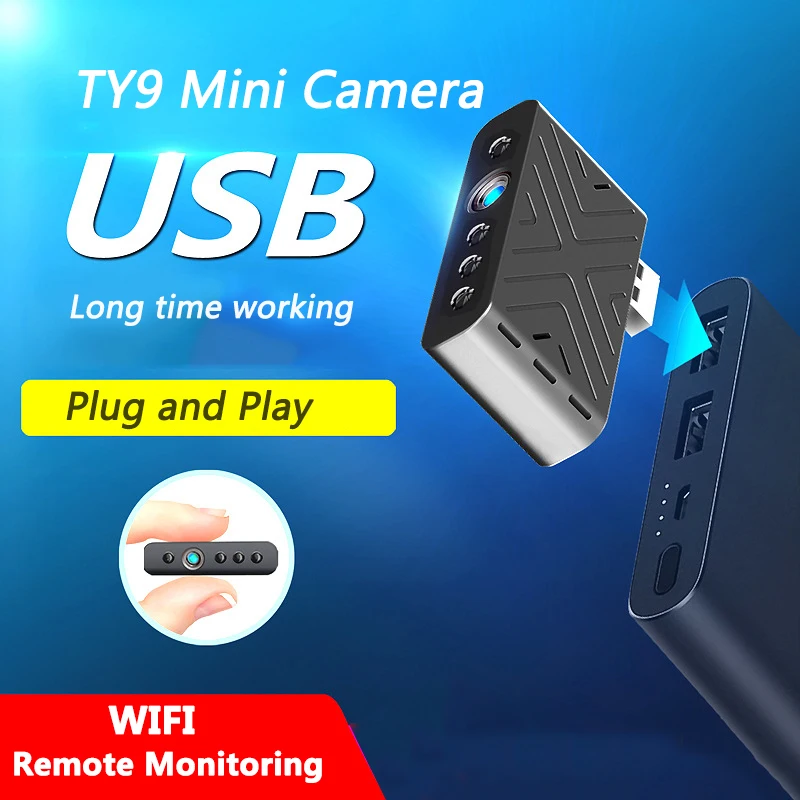 

Mini HD WIFI USB Camera Smallest Micro Body Cam With Night Vision Loop Recording Video Voice Recorder Support Hidden TF Card