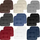 Садовая Подушка для скамейки, уличная и комнатная Подушка для стула, мягкая, для террасы, подушка для ягодиц, 2 накладки для скамейки