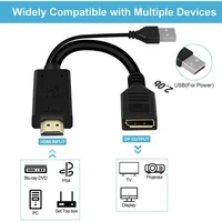 hdmi to dp 4k60hz converter 144hz hd adapter 2k game laptop connected to dp