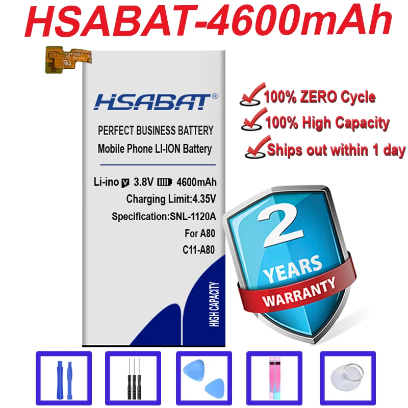 Оригинальный HSABAT 4600mAh C11 A80 Аккумулятор для Asus PadFone Infinity A86 Высокое качество