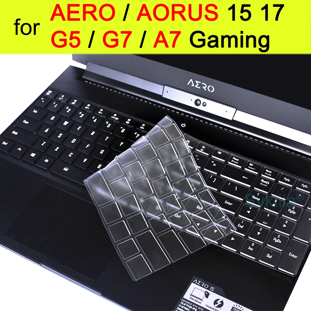 

Keyboard Cover for Gigabyte Aero 15 17 HDR 15W 15X Aorus 5 7 15G 15P 17G 17X G5 G7 KC A7 Gaming Case Protector Skin Laptop