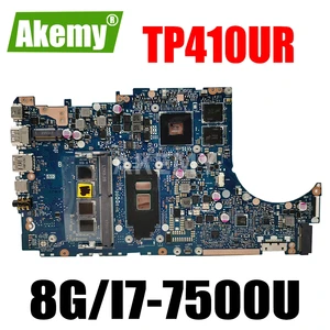 new tp410ur 8gb rami7 7500u geforce930mx motherboard for asus vivobook flip 14 tp410ur tp410u laotop mainboard motherboard free global shipping