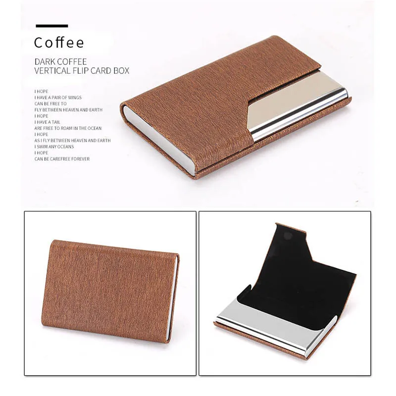 YAMBUTO 2021 модный мужской и женский держатель для карт из ПУ нержавеющей стали