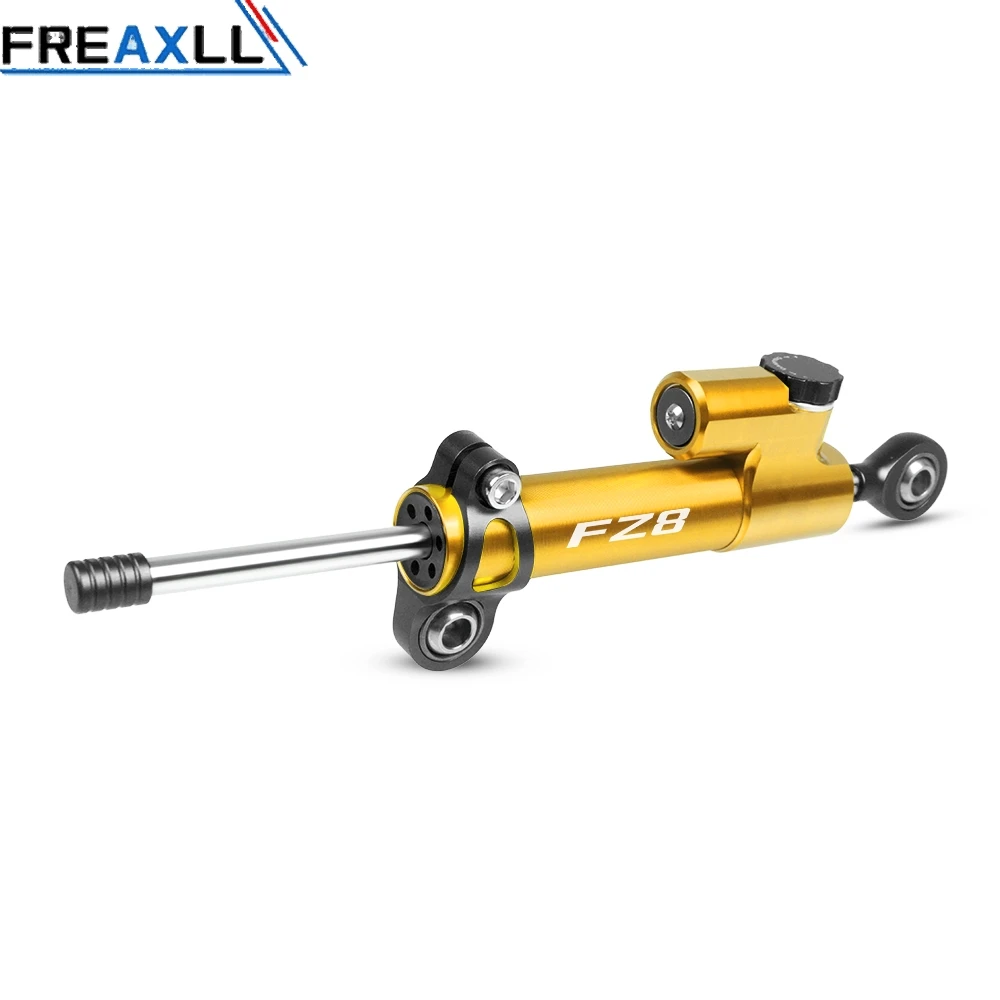 Black-Gold For Yamaha FZ8 FZ 8 2011 2012 2013 Motorcycle Accessories Damper Stabilizer Damper Steering Reversed Safety Control - Цвет: Black-Gold