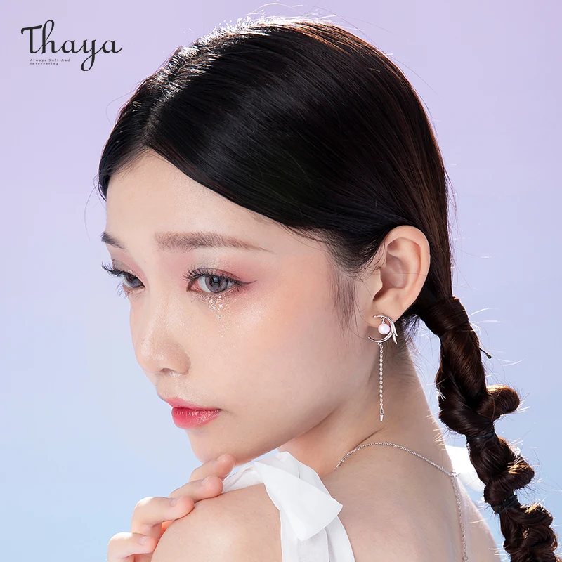 Женские вечерние ги с Луной Thaya элегантные серьги-кисточки оригинального дизайна