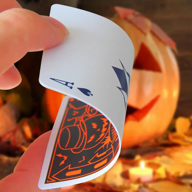 

Halloween Creative Plastic PVC Poker Waterproof Magic Playing Cards Table Game