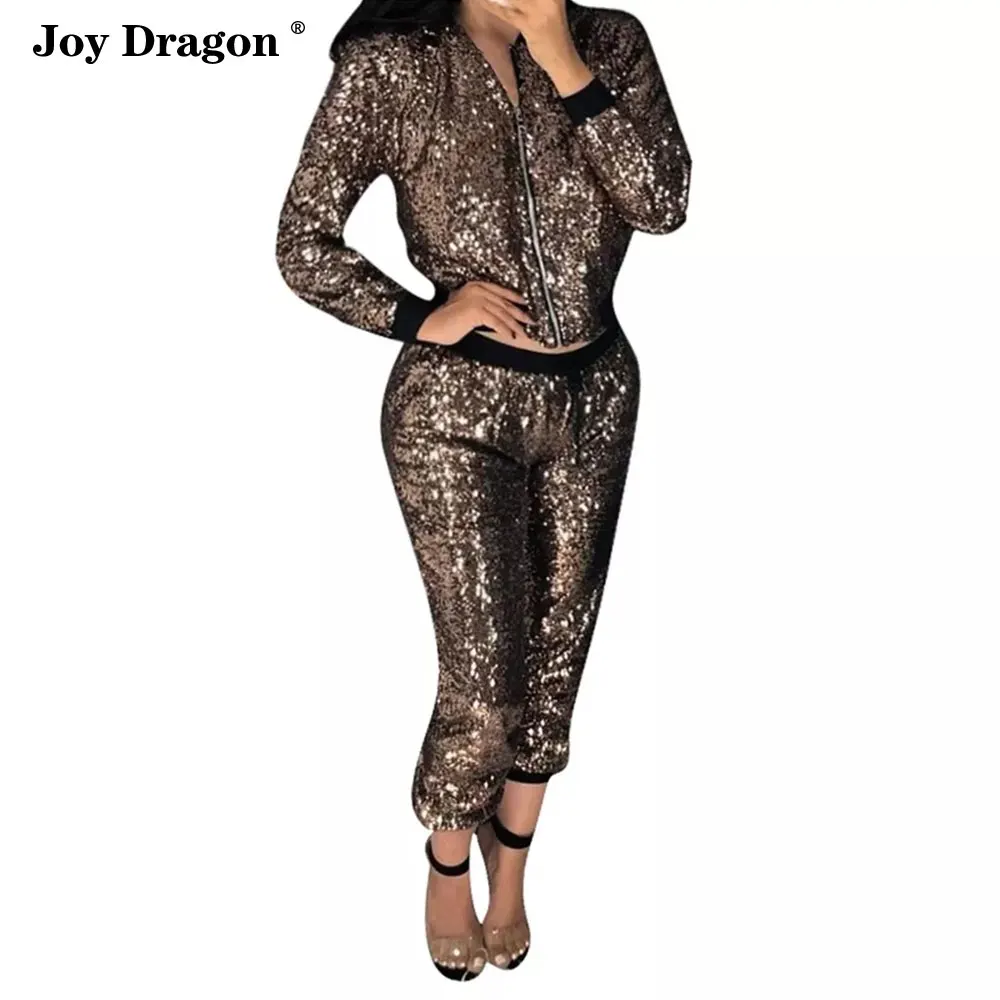 Womens Outfits Conjunto Feminino Casual Stand Collar Long Sleeve Club Tops And Drawstring Pant Ensemble Femme 2 Pieces Tracksuit