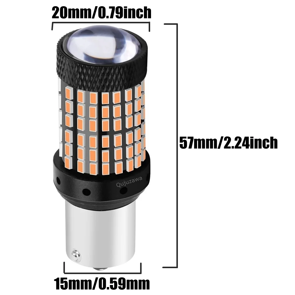 

2PCS 1156 BA15S P21W 7506 Super Bright 1600lm LED Car Reverse Light Tail Brake Lamp Auto Daytime Running Light Rear Parking Bulb