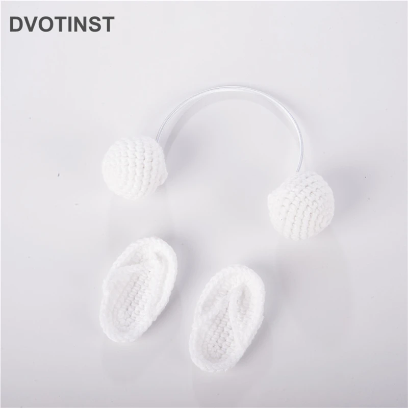 Dvotinst реквизит для фотосъемки новорожденных детские вязаные крючком мини